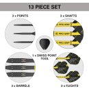 Bolide Void 90% Tungsten Steeldart, Swiss-Point-Darts | Barrel 05, 26G