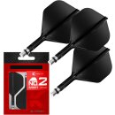 K-Shift No.2 Integrated Flights & Shafts, schwarz  Short