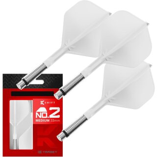 K-Shift No.2 Integrated Flights & Shafts, weiß  Intermediate