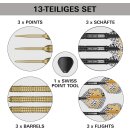 Bolide Envy 04 90% Tungsten Swiss Point Steel Tip Dart Set, 23G