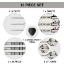 EXO Edition 90% Tungsten Steel Tip Darts Set - 21g Barrel SP03, Swiss Point