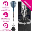Star Wars Mandalorian 95% Tungsten Steel Tip Darts, 24G | Schwarze Swiss Storm Points