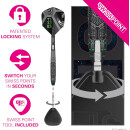 Star Wars Tie Fighter-Steeldarts aus 90% Tungsten, 23 g Onyx Swiss Storm Points