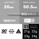 EXO Edition 90% Tungsten Steel Tip Darts Set - 21g Barrel...