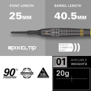 Scott Williams Black Out 90% Wolfram Soft Tip Darts, 20g
