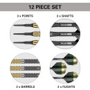 Cult Envy 10 18G 90% Wolfram Soft Tip Darts Set