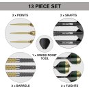 Cult Envy 02 23G 90% Wolfram Swiss Point Stahlspitze Darts Set
