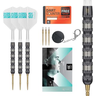 Rob Cross 95K Steel Tip Swiss Point Darts, 95% Tungsten Darts, 25G