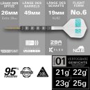 Rob Cross 95K Steel Tip Swiss Point Darts, 95% Tungsten Darts, 25G