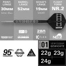 Chris Dobey Stahlspitze 95K Dart-Set, 23G