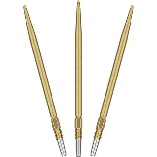 2 Set / 6 Stück Swiss Point SLK Luke Littler Dartspitzen 42MM - Gold