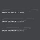 2 Set Swiss Point Storm Steel, Onyx (6 Stück) 30 MM  Silber