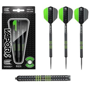 Steeldart VAPOR 8 Black Green Tungsten Steeltip 23 Gramm