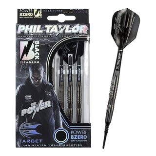 Phil Taylor Softdart 8-ZERO Black 20g Softtip