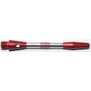 1 Set (3 Stück) Starlite Shaft Alu Facett rot medium