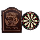 Cabinet Kings Head schwarz inkl. Winmau Blade 6 Board
