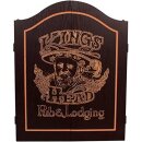 Cabinet Kings Head schwarz inkl. Winmau Blade 6 Board