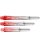 1 Sets (3 Stück) Target PRO-GRIP Vision Shaft rot lang