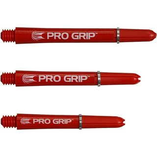 1 Sets (3 Stück) Target PRO-GRIP Shaft rot intermediate