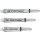 1 Sets (3 Stück) Target PRO-GRIP Shaft transparent intermediate